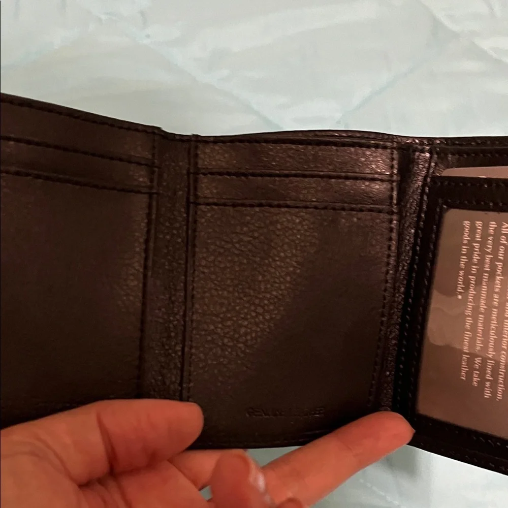 Perry Ellis Black Leather Wallet